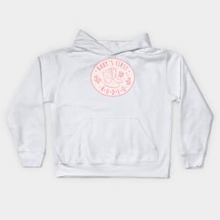 Baby's First Rodeo Pink Kids Hoodie